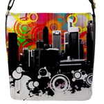 City Town Flap Closure Messenger Bag (S)