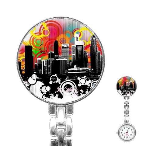 City Town Stainless Steel Nurses Watch from ArtsNow.com Front