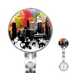 City Town Stainless Steel Nurses Watch
