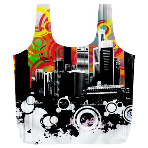 City Town Full Print Recycle Bag (XL) from ArtsNow.com Front