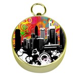 City Town Gold Compass