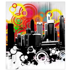 City Town Drawstring Pouch (Small) from ArtsNow.com Back