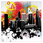 City Town Large Satin Scarf (Square)