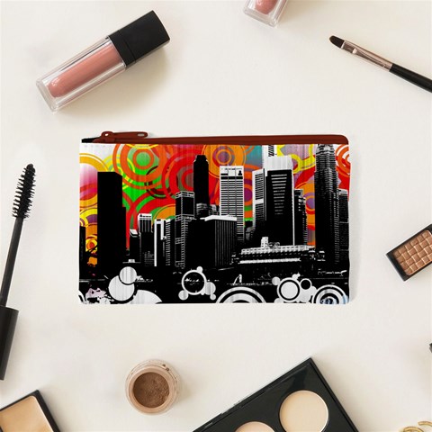 City Town Cosmetic Bag (XS) from ArtsNow.com Front