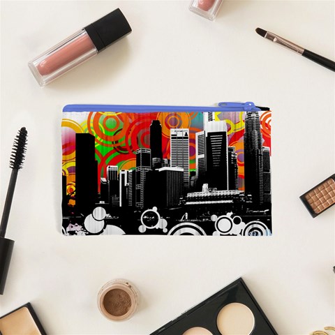 City Town Cosmetic Bag (XS) from ArtsNow.com Back
