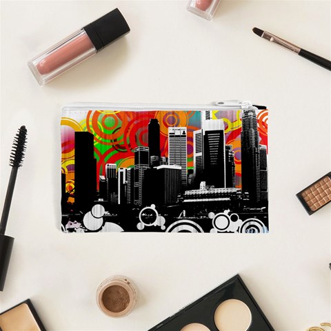 City Town Cosmetic Bag (XS) from ArtsNow.com Back