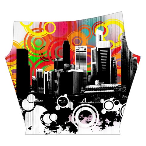 City Town Yoga Cropped Leggings from ArtsNow.com Left