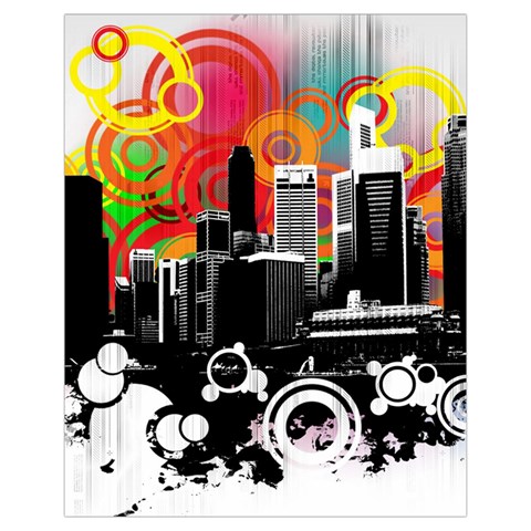 City Town Drawstring Pouch (XL) from ArtsNow.com Front