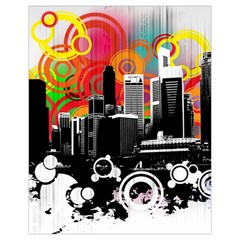 City Town Drawstring Pouch (XL) from ArtsNow.com Front