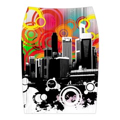City Town Midi Wrap Pencil Skirt from ArtsNow.com Back