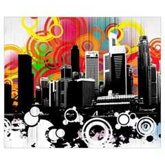 City Town Medium Tote Bag from ArtsNow.com Back