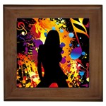Clap Girl Framed Tile