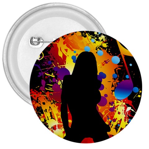 Clap Girl 3  Button from ArtsNow.com Front