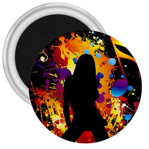 Clap Girl 3  Magnet from ArtsNow.com Front