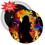 Clap Girl 3  Magnet (100 pack)