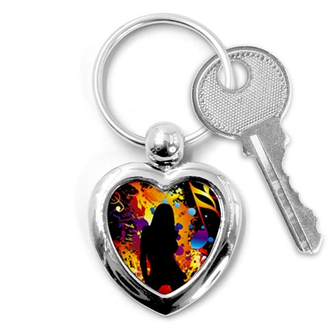 Clap Girl Key Chain (Heart) from ArtsNow.com Front