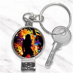 Clap Girl Nail Clippers Key Chain