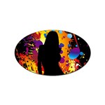 Clap Girl Sticker (Oval)