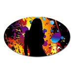 Clap Girl Magnet (Oval)