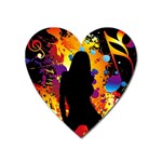 Clap Girl Magnet (Heart)