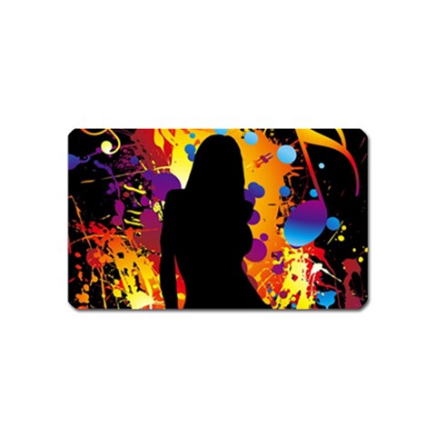 Clap Girl Magnet (Name Card) from ArtsNow.com Front
