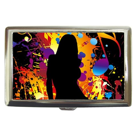 Clap Girl Cigarette Money Case from ArtsNow.com Front
