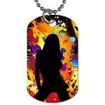 Clap Girl Dog Tag (Two Sides)