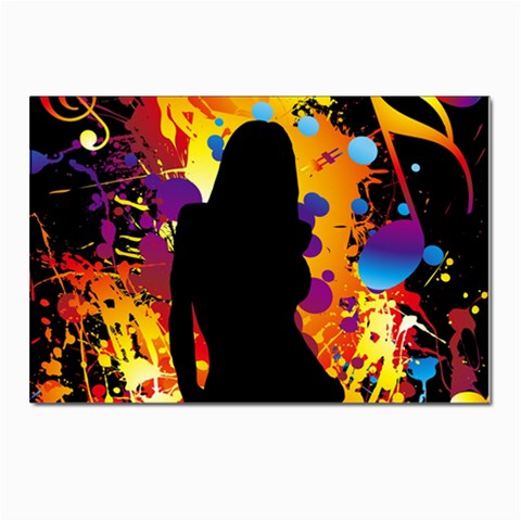 Clap Girl Postcards 5  x 7  (Pkg of 10) from ArtsNow.com Front