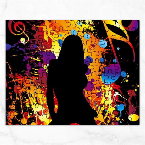 Clap Girl Jigsaw Puzzle (Rectangular) from ArtsNow.com Front