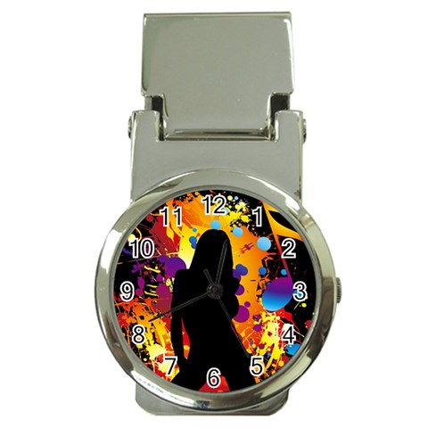 Clap Girl Money Clip Watch from ArtsNow.com Front