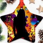 Clap Girl Star Ornament (Two Sides)