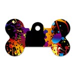 Clap Girl Dog Tag Bone (Two Sides)