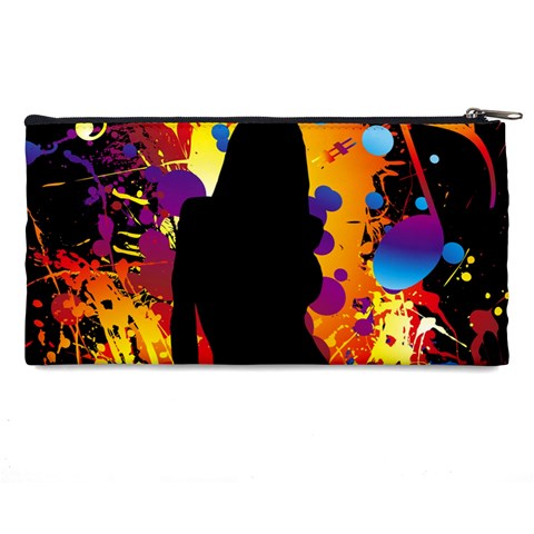 Clap Girl Pencil Case from ArtsNow.com Back