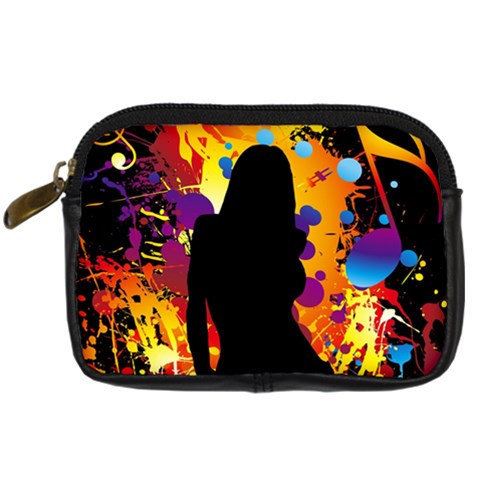 Clap Girl Digital Camera Leather Case from ArtsNow.com Front