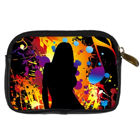 Clap Girl Digital Camera Leather Case from ArtsNow.com Back