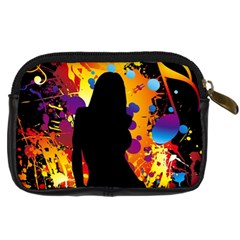 Clap Girl Digital Camera Leather Case from ArtsNow.com Back