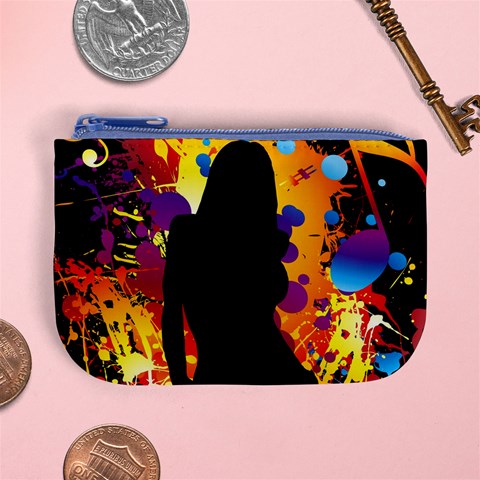 Clap Girl Mini Coin Purse from ArtsNow.com Front