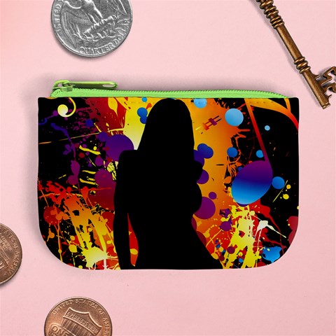 Clap Girl Mini Coin Purse from ArtsNow.com Front