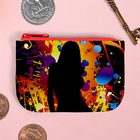 Clap Girl Mini Coin Purse from ArtsNow.com Front