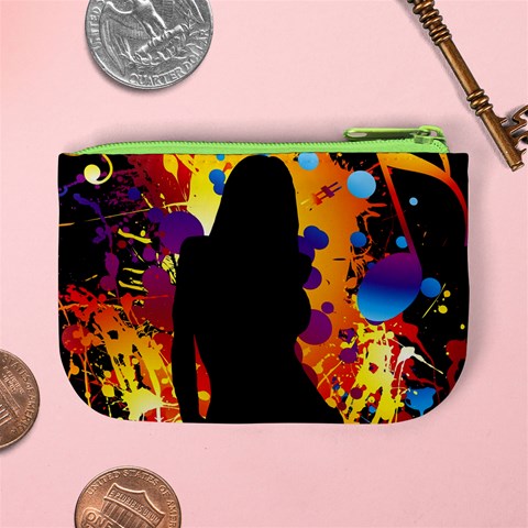 Clap Girl Mini Coin Purse from ArtsNow.com Back