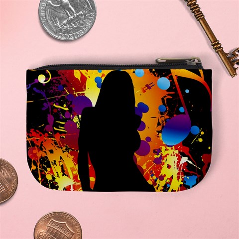 Clap Girl Mini Coin Purse from ArtsNow.com Back