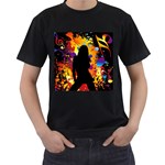 Clap Girl Men s T-Shirt (Black)