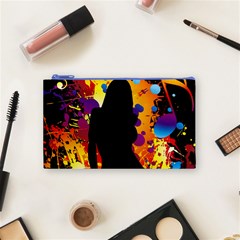 Clap Girl Cosmetic Bag (Small) from ArtsNow.com Front