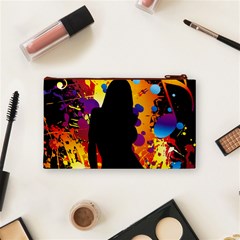 Clap Girl Cosmetic Bag (Small) from ArtsNow.com Back