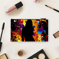 Clap Girl Cosmetic Bag (Small) from ArtsNow.com Back