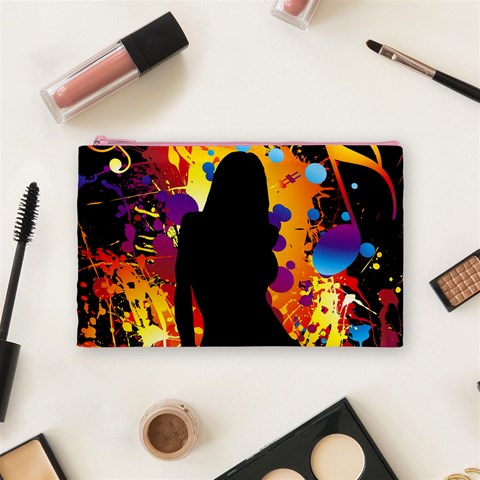 Clap Girl Cosmetic Bag (Medium) from ArtsNow.com Front