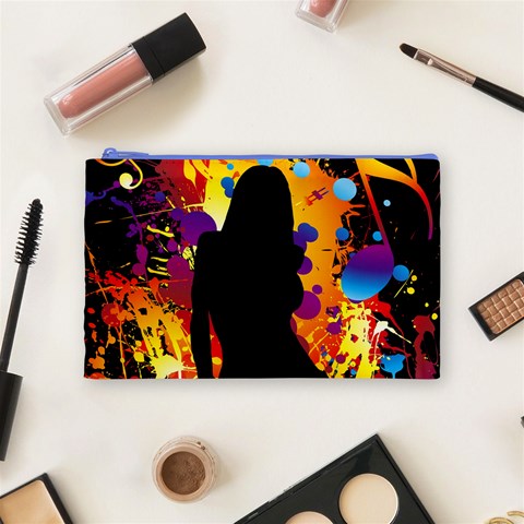 Clap Girl Cosmetic Bag (Medium) from ArtsNow.com Front