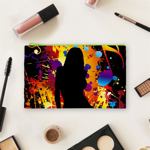 Clap Girl Cosmetic Bag (Medium) from ArtsNow.com Front