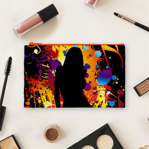 Clap Girl Cosmetic Bag (Medium) from ArtsNow.com Front