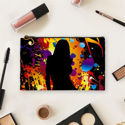 Clap Girl Cosmetic Bag (Medium) from ArtsNow.com Front